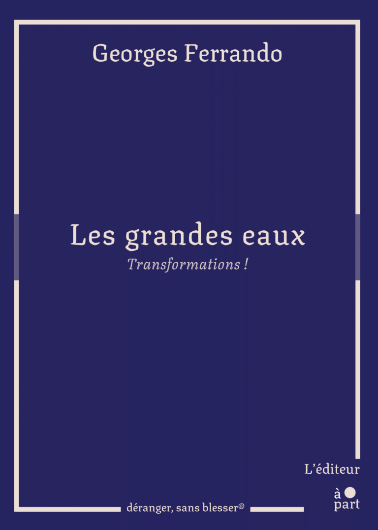 Couverture de Les grandes eaux, Georges Ferrando