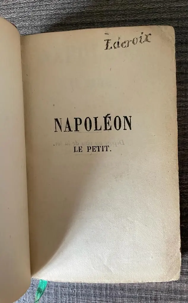 Napoleon le petit de Jacques Firmin-Lanvin… Plus connu sous le nom de Victor Hugo